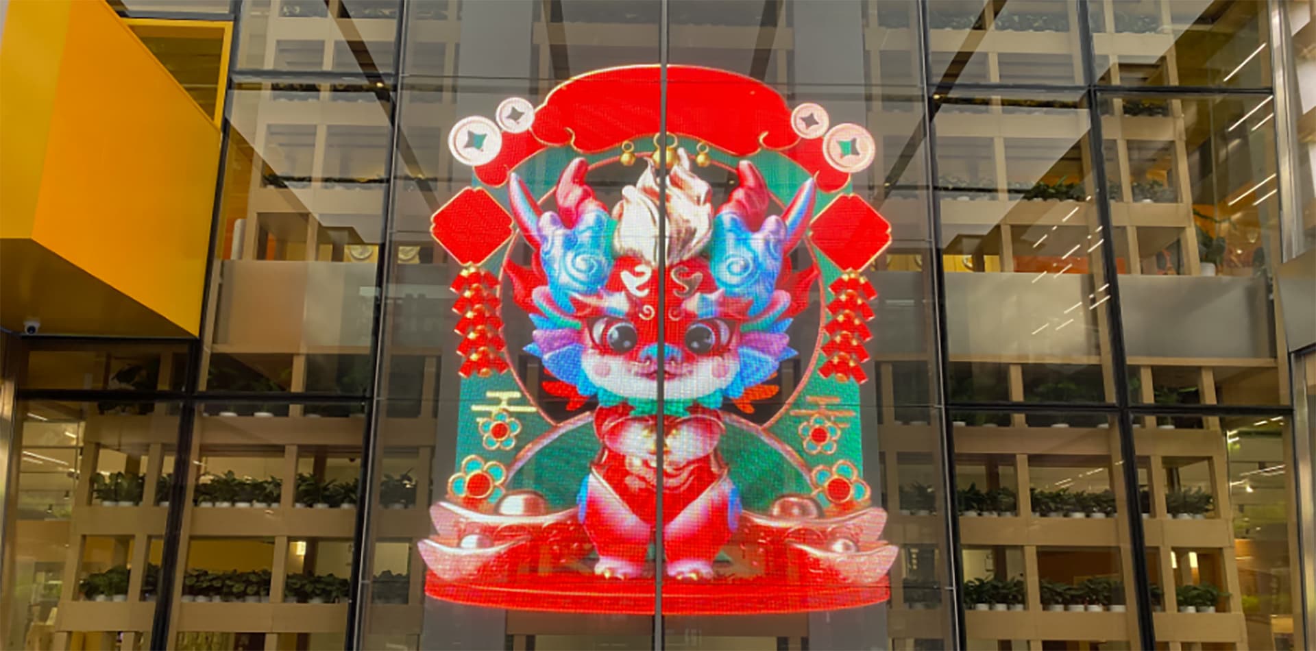 湖北优质农产品展销中心led玻璃屏